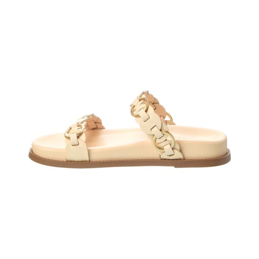 Schutz Selina Leather Sandal, White - Picture 2 of 5